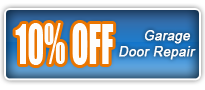 10% off garage door repair